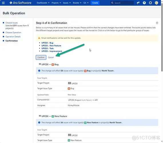 JIRA 如何在项目之间移动 Issue_批量操作_06